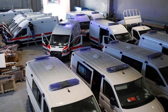 Permintaan Ambulans untuk Ukraina Meningkat di Tengah Invasi Rusia