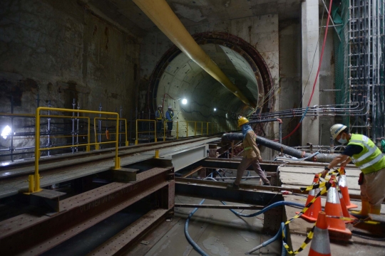 Kondisi Terkini Terowongan MRT Bundaran HI-Monas
