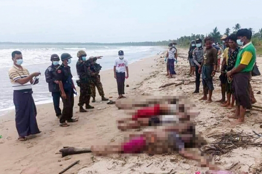 14 Mayat Pengungsi Rohingya Ditemukan Terdampar di Pantai Myanmar
