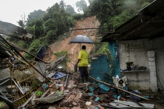 Penampakan Tanah Longsor yang Tewaskan 35 Orang di Brasil