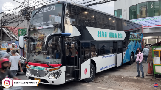 Potret Bus Double Decker Safari Dharma Raya Begitu Mewah dan Elegan, Bikin Nyaman