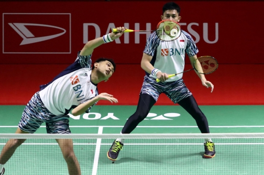 Ganda Putra Indonesia Fajar/Rian Melenggang ke Perempat Final Indonesia Masters 2022