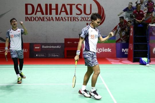 Ganda Putra Indonesia Fajar/Rian Melenggang ke Perempat Final Indonesia Masters 2022