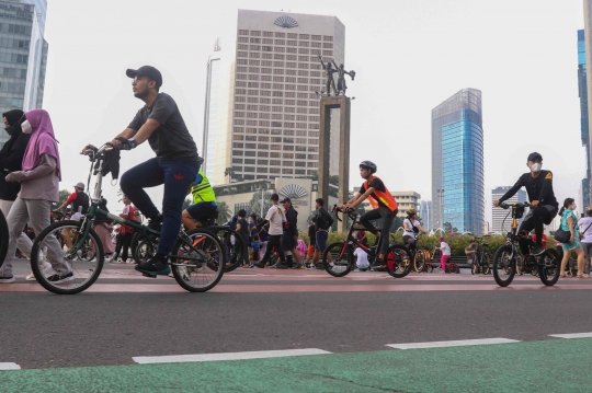 Warga Padati Car Free Day Kawasan Sudirman-Thamrin