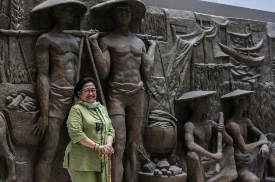 Keakraban Megawati dan Erick Tohir Kunjungi Sarinah