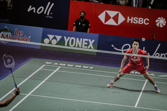 Aksi Ginting Kalahkan Tommy Sugiarto di Indonesia Open 2022