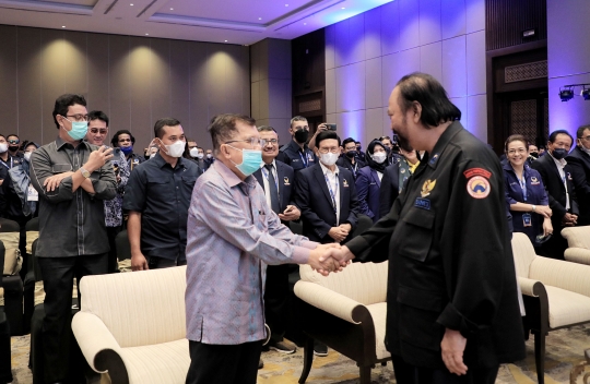 Jusuf Kalla Bicara Keromantisan Tahun Politik 2022 di Rakernas Nasdem