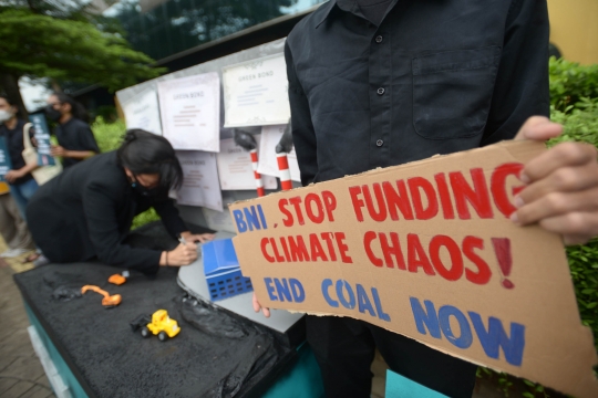 Aktivis Lingkungan Desak BNI Hentikan Pendanaan Industri Batu Bara