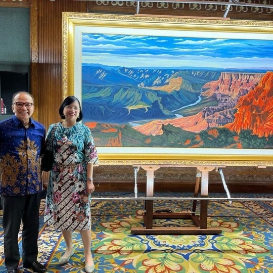 Melihat Keindahan Lukisan Karya SBY dan Kerinduannya Terhadap Mendiang Ibu Ani
