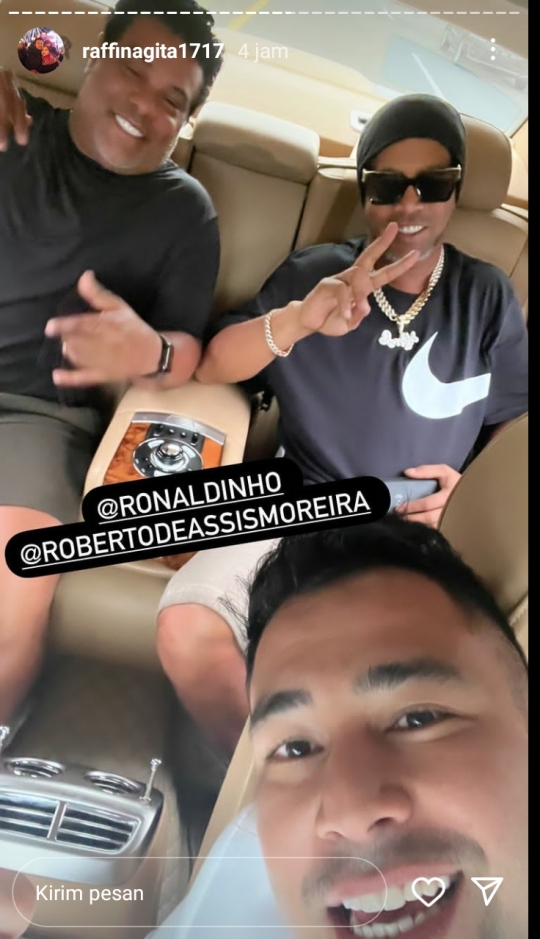 Deretan Momen Ronaldinho Tiba di Indonesia, Dijemput Raffi Ahmad Naik Rolls Royce