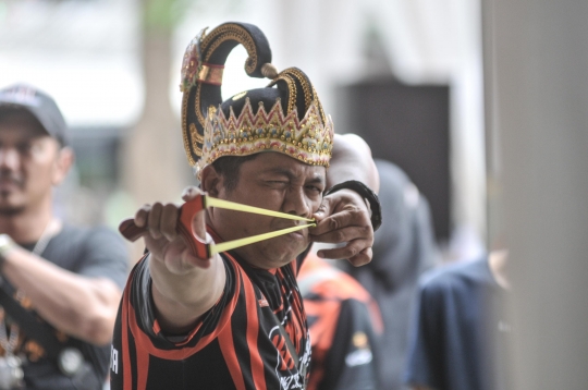 Aksi Lomba Katapel Meriahkan Gebyar Budaya Nganten Temat