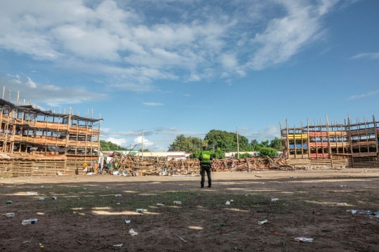 Kondisi Mengerikan Stadion Adu Banteng yang Runtuh di Kolombia