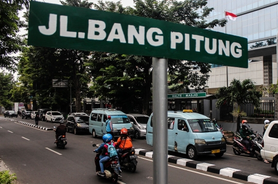 Penampakan Plang Nama Jl.Bang Pitung di Rawa Belong