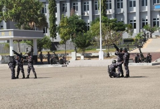 Latihan Pertahanan Udara, Marinir Tembak Jatuh Pesawat Asing Ingin Serang NKRI