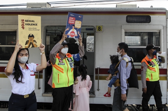 KAI Commuter Kampanye Cegah Kekerasan dan Pelecehan Seksual di KRL