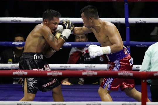 Aksi Daud Yordan Pukul KO Petinju Thailand