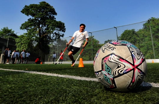 Mengintip Latihan Fisik Timnas Amputasi Indonesia Jelang WAFF World Cup 2022