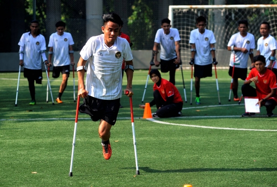 Mengintip Latihan Fisik Timnas Amputasi Indonesia Jelang WAFF World Cup 2022