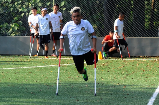 Mengintip Latihan Fisik Timnas Amputasi Indonesia Jelang WAFF World Cup 2022