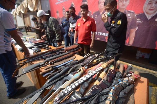 Kejari Jakarta Timur Musnahkan Barang Bukti 302 Kasus Kejahatan