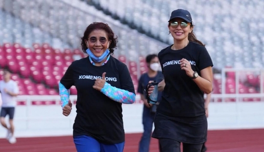 Potret Najwa Shihab Jogging di GBK, Akui Olahraga yang Bisa Mengelola Stres