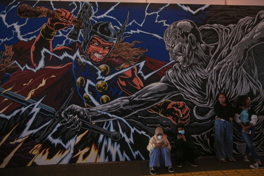 Pameran Mural Thor di Terowongan Kendal