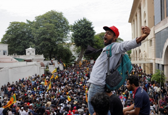 Ngamuk, Demonstran Sri Lanka Serbu dan Terobos Rumah Presiden