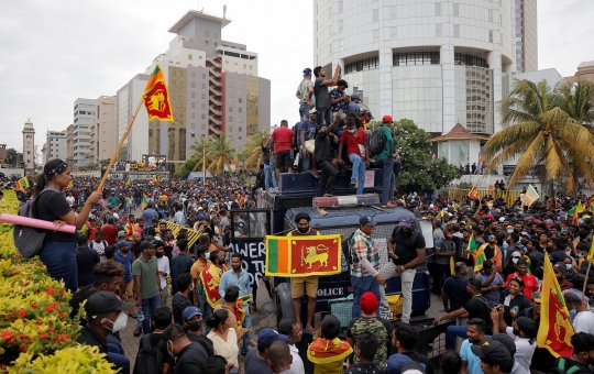 Ngamuk, Demonstran Sri Lanka Serbu dan Terobos Rumah Presiden