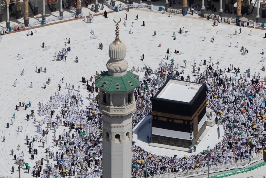 Potret Masjidil Haram dari Ketinggian Saat Ibadah Haji 2022