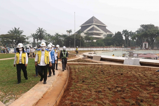 Menteri PUPR Tinjau Proyek Revitalisasi TMII