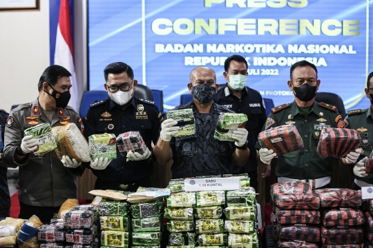 BNN Bongkar Kasus Peredaran Tiga Kuintal Sabu dan Ganja