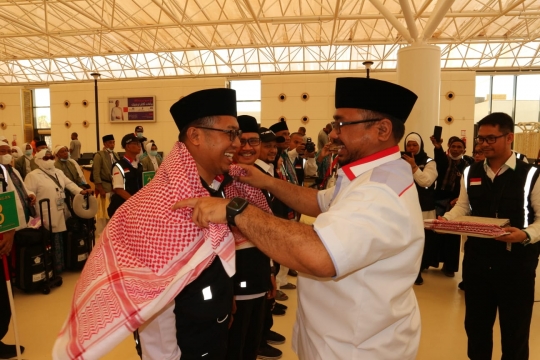 Menteri Agama Lepas Kepulangan Jemaah dari Bandara Jeddah ke Tanah Air