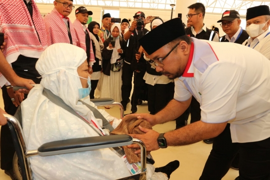 Menteri Agama Lepas Kepulangan Jemaah dari Bandara Jeddah ke Tanah Air