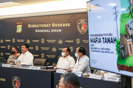 Menteri ATR/BPN dan Kapolda Metro Jaya Ungkap Kasus Mafia Tanah