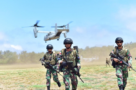 Kuasai Kota di Hawaii, Marinir TNI AL-USMC dan Korea Pukul Mundur Musuh