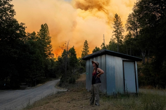 Asap Kebakaran Hutan California Jika Dipantau dari Ketinggian