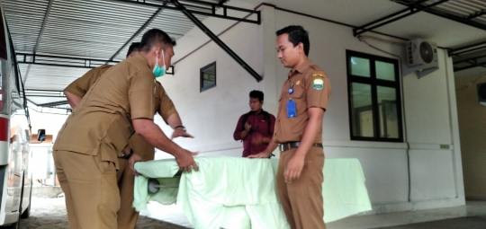 Foto-Foto Persiapan Autopsi Ulang Jenazah Brigadir J di RSUD Sungai Bahar
