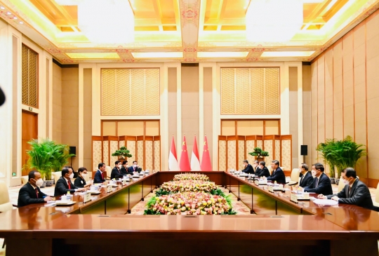 Kemesraan Jokowi Bertemu Presiden China Xi Jinping di Beijing