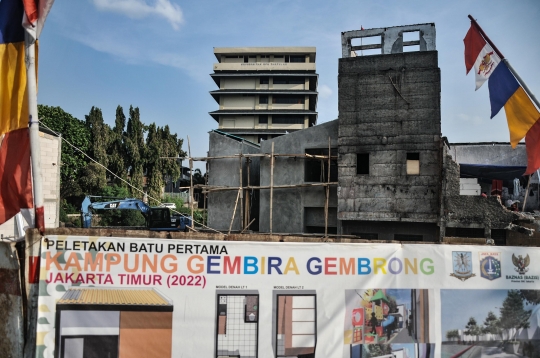 Pembangunan Kampung Gembira Gembrong Capai 50 Persen
