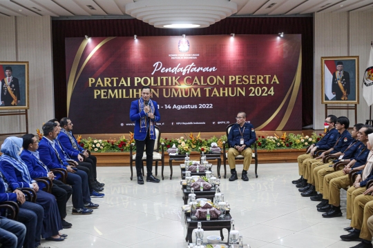 AHY Daftar Partai Demokrat Jadi Peserta Pemilu 2024