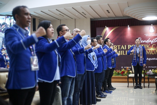 AHY Daftar Partai Demokrat Jadi Peserta Pemilu 2024