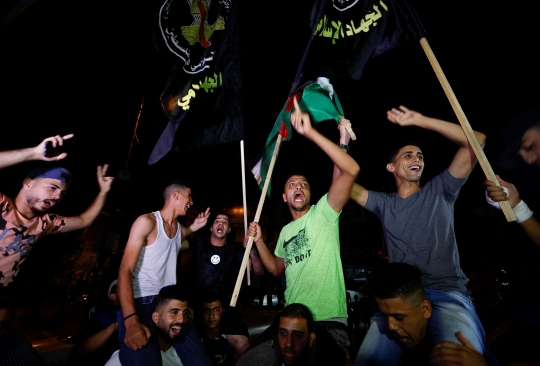 Warga Jalur Gaza Rayakan Gencatan Senjata dengan Israel