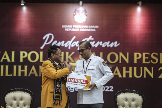 Partai Hanura Daftar Pemilu 2024 ke KPU