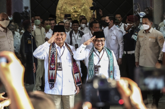 Potret Mesra Prabowo dan Cak Imin Menatap Pemilu 2024