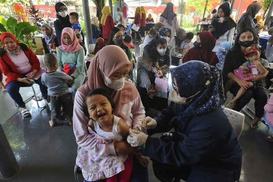 Antusiasme Masyarakat Ikuti Bulan Imunisasi Anak Nasional