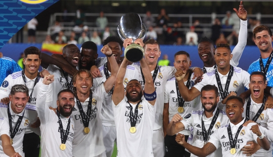 Euforia Real Madrid Juara Piala Super Eropa 2022