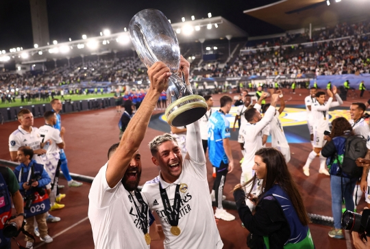 Euforia Real Madrid Juara Piala Super Eropa 2022