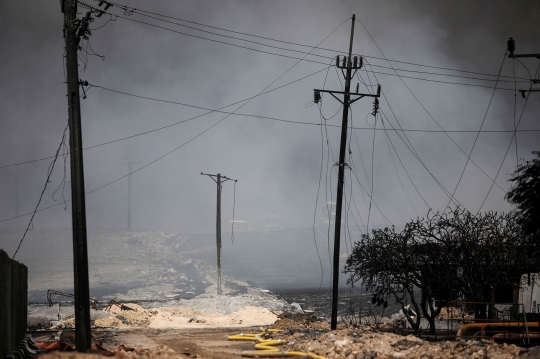 Sisa-Sisa Kebakaran Dahsyat Tangki Minyak di Kuba