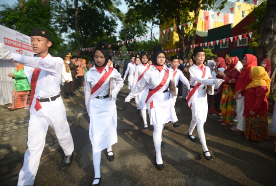 Warga Kebon Melati Laksanakan Upacara HUT Kemerdekaan RI