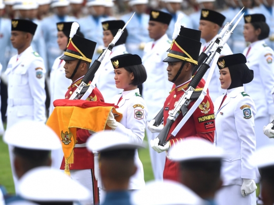 I Dewa Ayu, Sosok Cantik Pembawa Baki Bendera Pusaka di Istana Merdeka